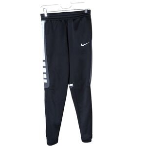 Nike Elite Kids L Joggers – Black & White Streetwear Athleisure Pants‎